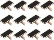 PATIKIL Mini Chalkboard Signs, 30 Pack Small Blackboard Labels with Clip Wooden