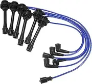 ACROPIX Car Spark Plug Coil Wires Ignition Coil Harness Cable 5mm Fit for Mitsubishi Montero Sport Montero 3.5L 3.0L 1997-2008 No.MD338249 - Pack of 6