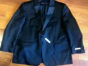 NEW mens $519 PRONTO UOMO TUXEDO black suit wedding 42S 42 S 38" custom pant
