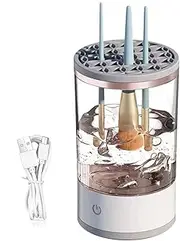 Automatic Makeup Brush Cleaner, Makeup Brushes Cleaning Machine, Portable Cosmetics Cleaner, Multi-Use Beauty Tool, Hygienic/Easy Maintenance, Clear/Tinted, For Foundation, Liquid Brushes