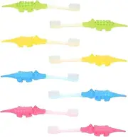 Healeved 8pcs Kids Toothbrushes Toddlers Oral Care Supplies Cartoon Brush Soft Bristles