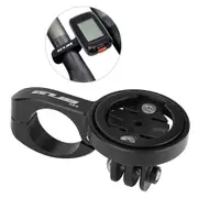 22.2mm Bicycle TT Handlebar Computer Mount with 4 Adapters for Garmin for Bryton for Cateye for Sports Camera black