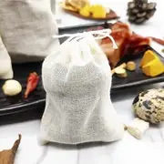 30 Pieces Spice Bags for Cooking Cheesecloth Bags for Straining Reusable Empty Tea Bags Drawstring Soup Bags Muslin Bags (8 x 10 CM)