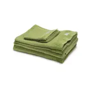 6pc Onkaparinga Mossman Cotton Bath/face/hand Towel Set - Tarragon