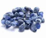 11-13MM SODALITE GEMSTONE PEBBLE NUGGET CHIP LOOSE BEADS 15.5"