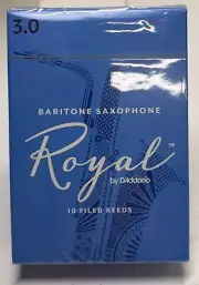 D'Addario RLB1030 - Royal Baritone Saxophone Reeds - 3.0 (10-pack)