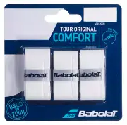 Babolat Tour Original Tennis Racquet Overgrip 3 Pack White