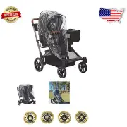 Lightweight Clear Vinyl Stroller Weather Shield - Perfect for All Seasons