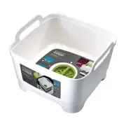 Joseph Joseph 85055 Wash and Drain Wash Tub W/Drain Plug, Green/White