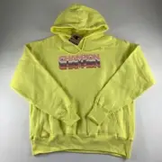 Champion Reverse Weave Pullover Hoodie Mens Large New Yellow