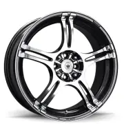 16x7 Konig 48A Incident Graphite W/Machined Face Wheel 4x100/4x108 (40mm) (for: Peugeot)