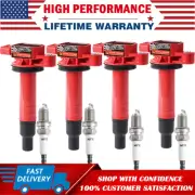 4 Ignition Coil & Spark Plug For Toyota Prius 01-09 Echo 04-06 Scion xA xB 00-05 (for: Toyota)
