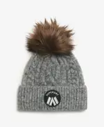 Cable Luxe Knit Beanie Hat | Scandi Grey Marle