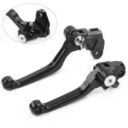 Pair Black Pivot Brake Clutch Levers For SUZUKI RM125 RM250 RM85 RM 85/125/250