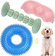 ENZZROA Dog Chew Toys for Puppy Teething, 3Pack 2-8 Months Puppies Teething Toys Soft & Durable Puppy Toys for Cleaning Teeth and Protects Oral Health Both Small Dogs & Medium Dog Suitable (3 Pack)