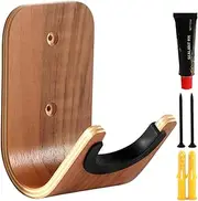 Guitar Hooks for Wall, Wooden Acoustic Guitar Wall Mount Hangers, Multifunctional Wall Utility Holder for Garage Ukulele Storage, String Instrument Display