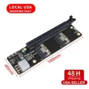 US SlimSAS 8i x2 to PCIe4.0 x16 Slot Adapter SFF8654 Riser Card GEN4 for Network