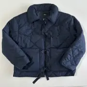 Cotton On Quilted Tie Front Jacket Size L / XL Collared Urban Modern Lagenlook
