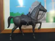 Antique Style Big Horse Brass Statue – Vintage Equestrian Home Office Decor