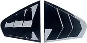 Compatible with VW Jetta MK6 2012-2018 Car Rear Louver Window Side Shutter Cover Trim Sticker Vent Scoop Carbon Fiber Accessories(Black)