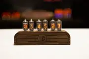 Nixie tube clock z573m RGB table desk retro old vintage clock for bedroom