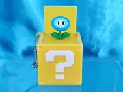 ARTS Super Mario Bros Wii Hatena Block Action Figure Keychain Ice Flower