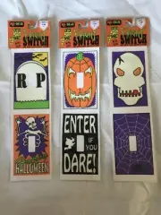 Eureka Fright Switch Nite Glo Self Stick Haloween Light Switch Covers Set Of 6