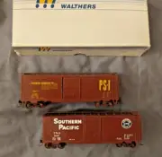 HO scale Walthers 2 Box car lot Southern Pacific and Pullman Standard Vintage