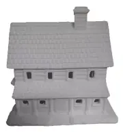 Village Country Manor House, 6" x 6" x 5" Ceramic Bisque Ready to Paint