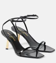 [Saint Laurent] Saint Laurent Lee 75 polished leather sandals AU 8.5 black
