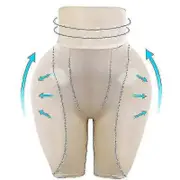 Silicone Butt Pads Lifter Panties, Sponge Padded Women Butt Hip Up Padded Enhancer Control Padded Panties Boyshorts For Women Beige M