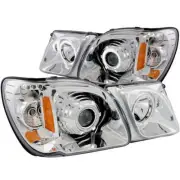 Chrome Clear Lens CCFL Headlight Assembly w/Halo fits 98-07 Lexus LX470 w/o HID (for: Lexus)