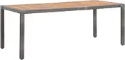 Garden Table Grey Outdoor, Tables Patio, Foldable Dining, Acacia Wood, Portable Bar, Top Height 190x90x75cm
