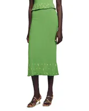 Sandro Charm Embellished Midi Skirt