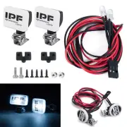 LED Light Headlight Spotlight w/ Bracket for 1/10 RC Car Crawler TRX4 TRX6 SCX10