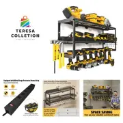 Heavy Duty Power Tool Organizer with Charging Station, Cordless Drill Hanger ...