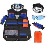 New Taktische Weste Jacke Set Elite Set, Nerfe Weste,taktische Weste, Nerf black