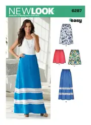 New Look 6287 - Misses' Pull on Skirt in Four Lengths, Size: A (10-22)