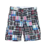NEW Castaway Nantucket Island Short 30 Hingham Patch Madras Plaid 9" Short