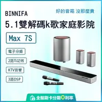 在飛比找蝦皮購物優惠-免運 BINNIFA 杜比5.1家庭影院套裝 MAX 7S 