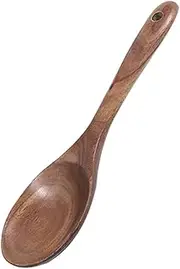 Wood Spoons for Cooking, Wooden Spoons Spatula Salad Fork, Non Stick Spoon, Teak Wood Serving Spoon Kitchen Cookware, Sauce Spoons Wooden Utensils