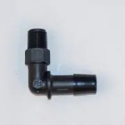 (20x) 3/8" Barbed X 1/8" MNPT 90° Nylon Male Elbow Adapter Eldon James L2-6BN