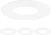 uxcell 4-Pack Goof Rings for 4 Inch Recessed Lights, 3.8" ID 5.2" OD Durable Plastic Trim Ring Flush Mount White Can Light Trim Ring Cover for Ceiling Can Downlights