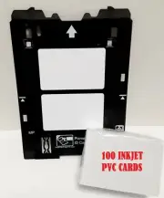 100 Inkjet PVC ID Card - M Tray for Canon TS8020, TS8050, TS9020, TS9050, others