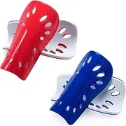 Soccer Shin Guards, 2 Pair Lightweight and Breathable Shin Guard Sleeves for Adults Football Player, Calf Protective Gear Shin Guards for Men Women (Bigger Shin Guards)
