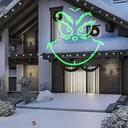 The Grinch Car Buddy Inflatable Christmas Decoration (Grinch Lightshow Projection Neon Static)