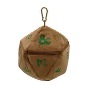 Dungeons & Dragons D20 Plush Feywild Dice Bag (Copper and Green)