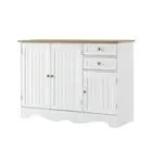 Buffet Sideboard 3 Doors BERNE White Artiss