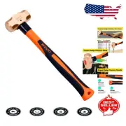 Copper Head Sledge Hammer with Fiberglass Handle - 4lb, Optimal for Industry Use
