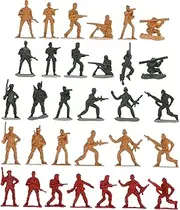 KOMBIUDA 120pcs Plastic Soldiers Figures Various Poses Safe Decor for Imaginative Play Random Style Ornaments
